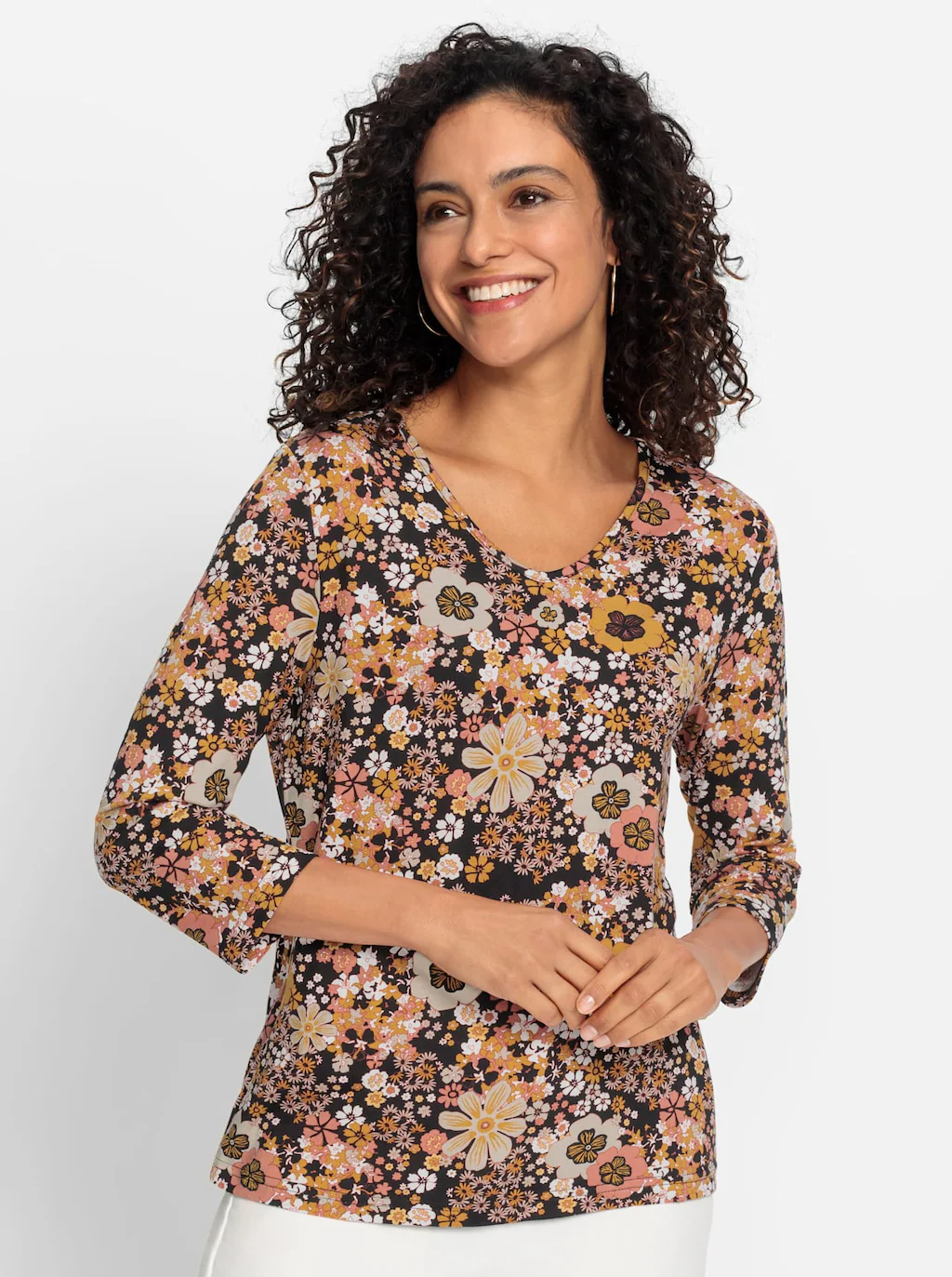 Inspirationen 3/4-Arm-Shirt "3/4-Arm-Shirt", (1 tlg.) günstig online kaufen