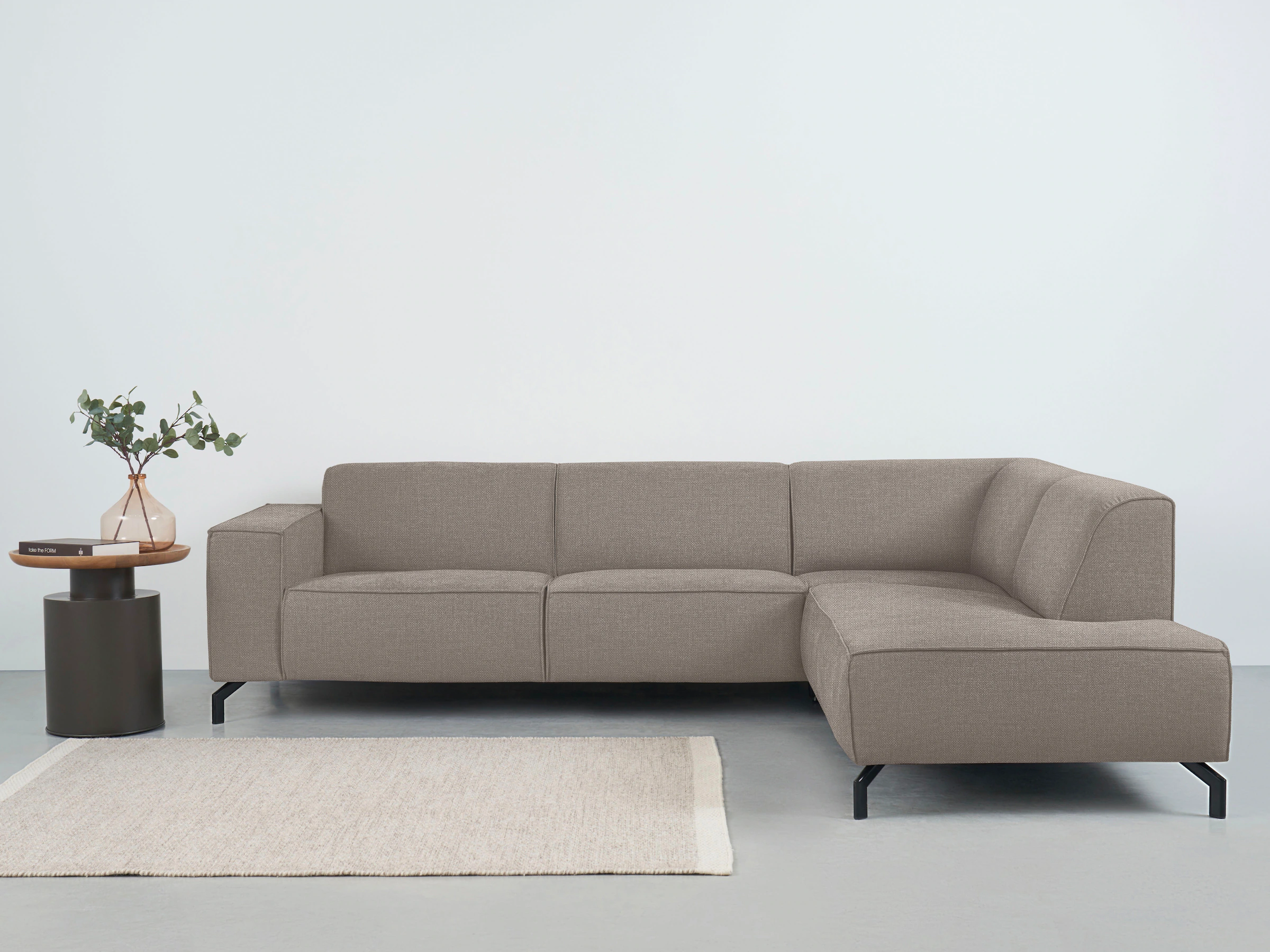 Places of Style Ecksofa "Lorcan, Breite 275 cm, weiches Sitzgefühl", mit sc günstig online kaufen