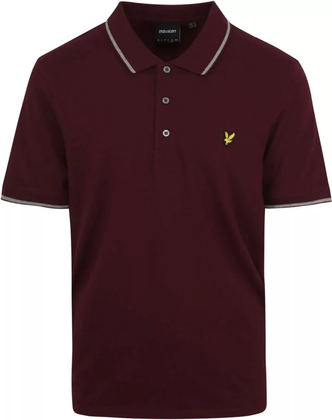 Lyle und Scott Polo Bordeaux - Größe M günstig online kaufen