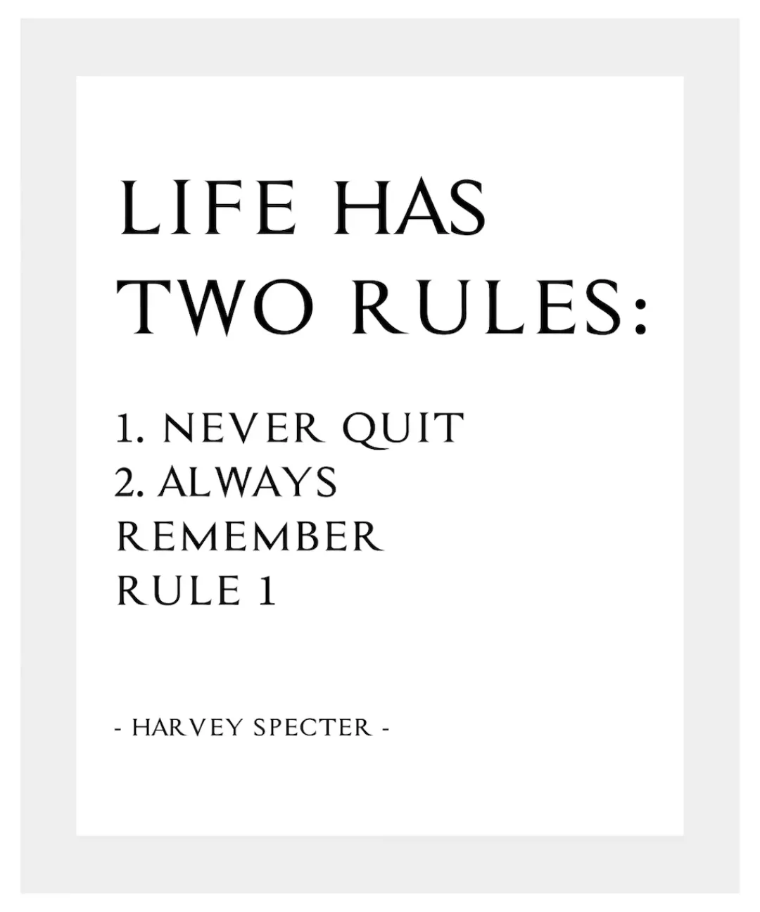 queence Bild »Never Quit«, Sprüche & Texte, Spruch, gerahmt günstig online kaufen