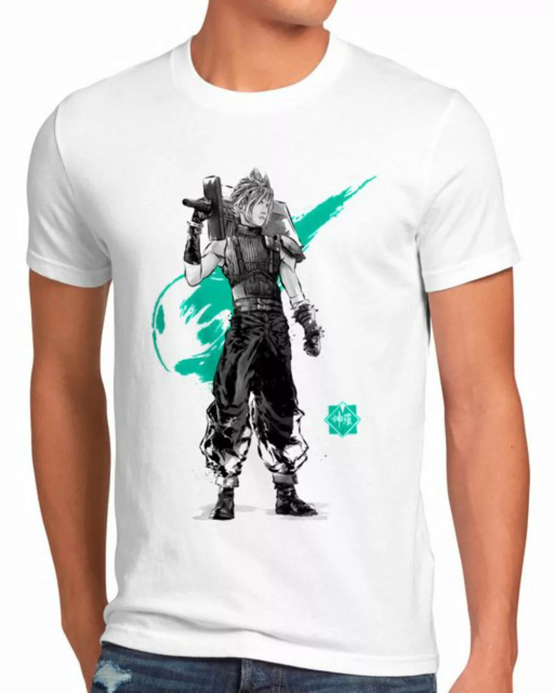 style3 Print-Shirt Herren T-Shirt Midgar Ex-Soldier final fantasy 7 VII reb günstig online kaufen