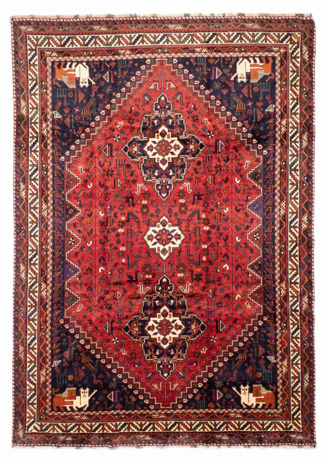 morgenland Wollteppich »Ghashghai Medaillon Rosso 318 x 230 cm«, rechteckig günstig online kaufen