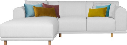 andas Ecksofa "Maroon L-Form", in skandinavischem Design, mit losen Kissen günstig online kaufen