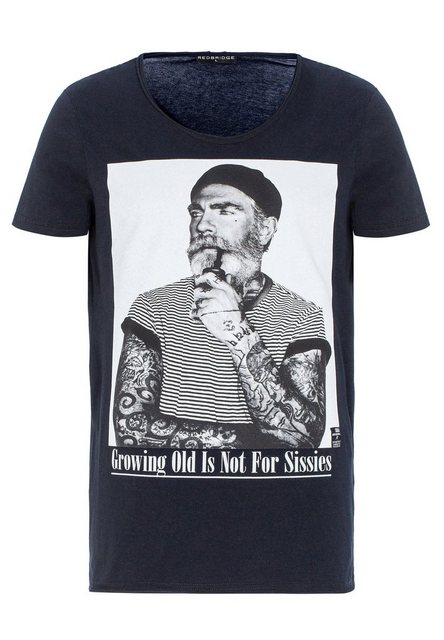 RedBridge Print-Shirt Red Bridge Herren T-Shirt Growing old is not for Siss günstig online kaufen