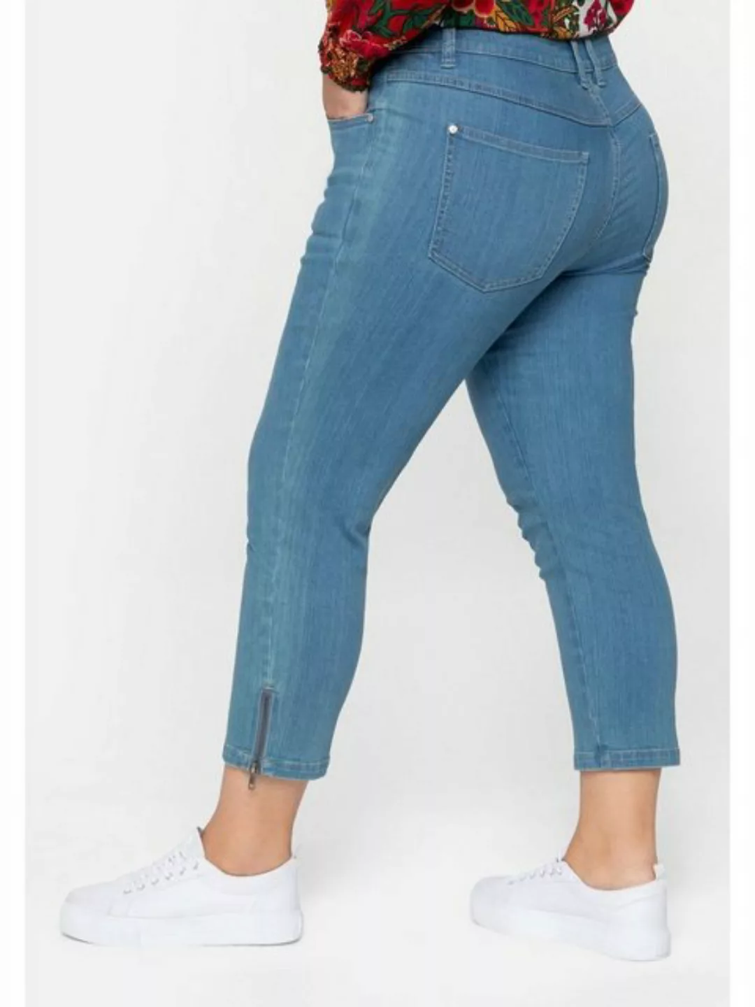 sheego by Joe Browns Stretch-Jeans "Große Größen", in 7/8-Länge mit Zipper günstig online kaufen