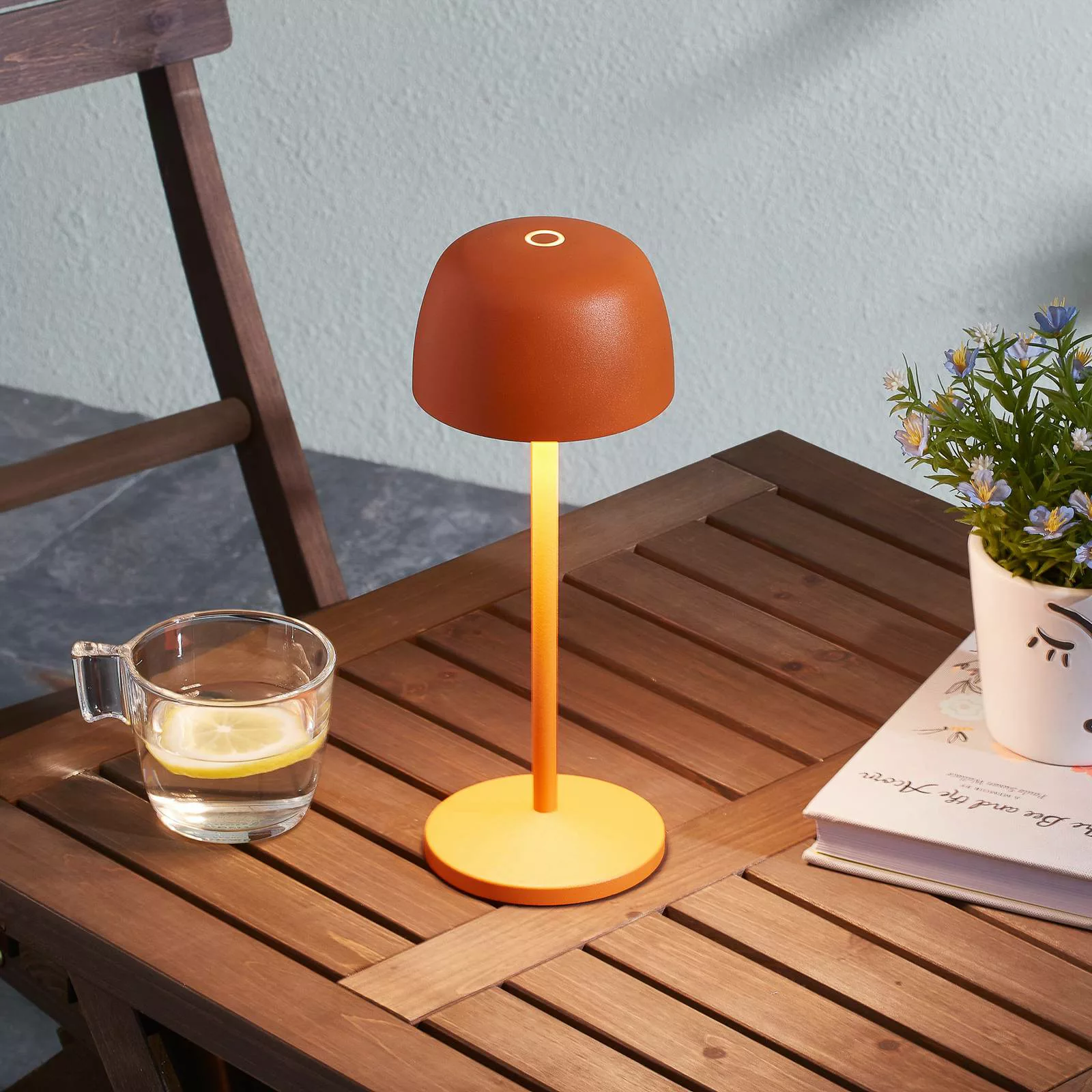 Lindby LED-Akku-Tischleuchte Areitty, orange, 2er-Set günstig online kaufen