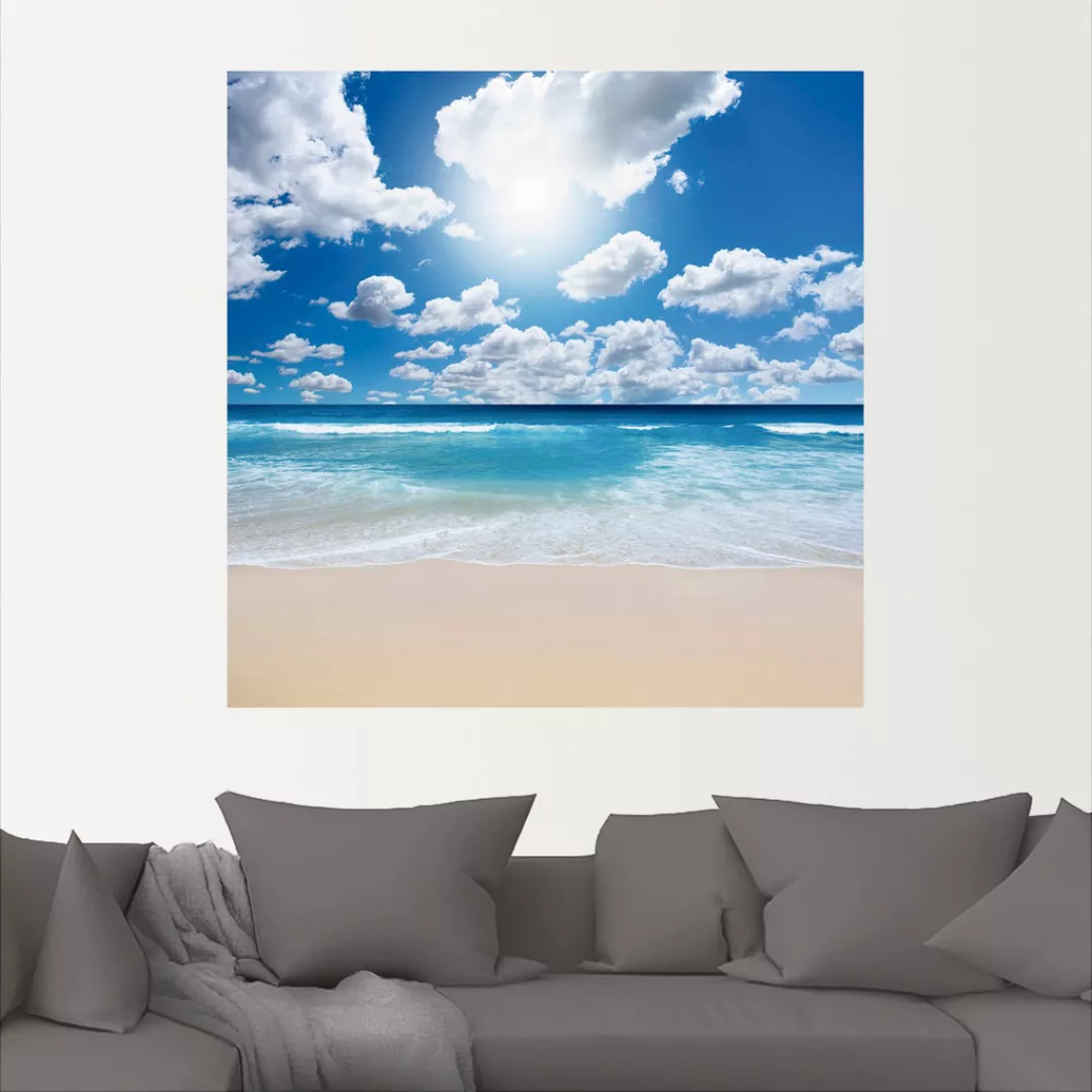 Artland Wandbild "Großartige Strandlandschaft", Strand, (1 St.), als Leinwa günstig online kaufen