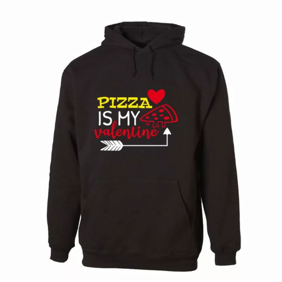G-graphics Hoodie Pizza is my Valentine Unisex, mit Frontprint, mit Spruch günstig online kaufen