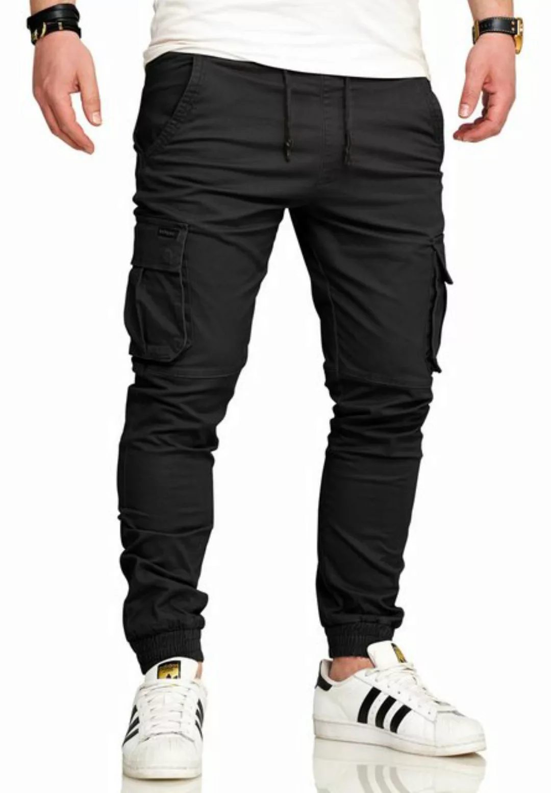 SOULSTAR Cargohose S2LOM Herren Chino Jogger Jeans Hose Stoffhose Freizeith günstig online kaufen