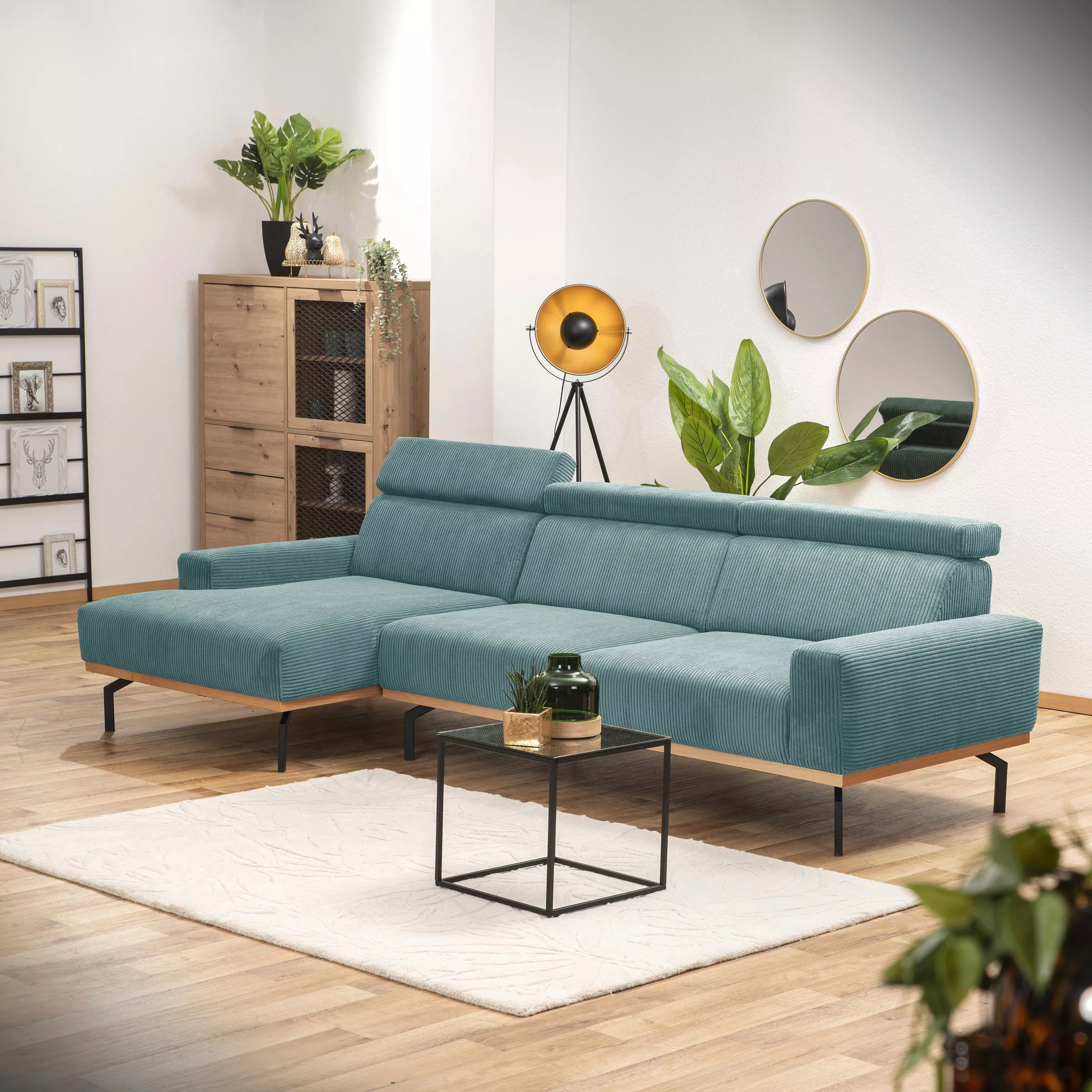 Max Winzer® Ecksofa »Designsofa hoher Sitzkomfort durch verstellbare Kopfte günstig online kaufen