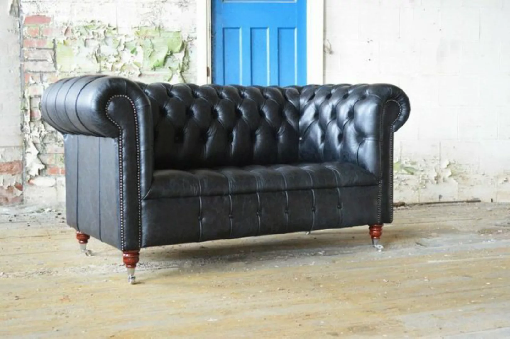 JVmoebel 2-Sitzer Chesterfield Design Luxus Polster Sofa Couch Sitz Garnitu günstig online kaufen