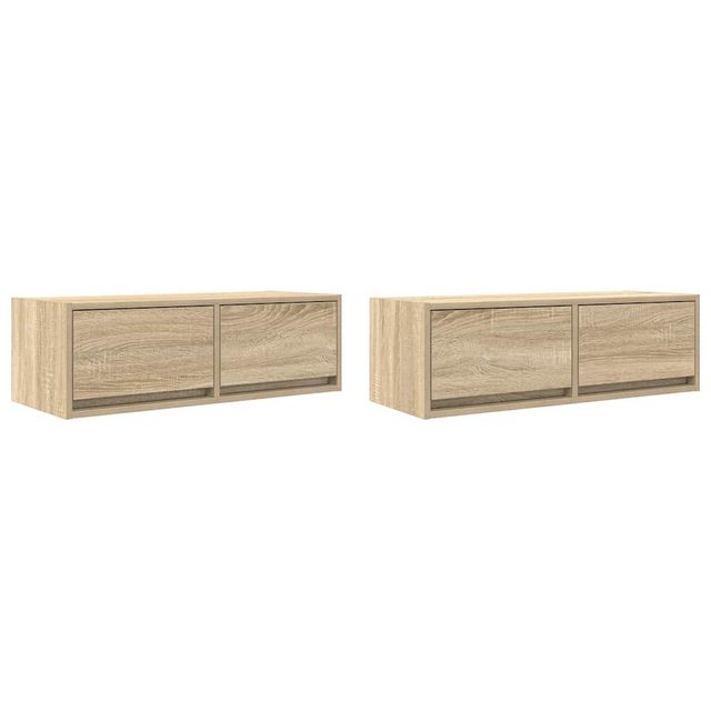 vidaXL TV-Schrank TV-Schränke 2 Stk. Sonoma-Eiche 80x31x25,5 cm Holzwerksto günstig online kaufen