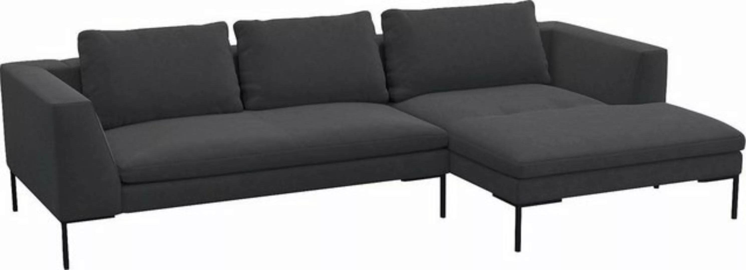 FLEXLUX Ecksofa »Loano«, modernes Sofa, frei im Raum stellbar, lose Kissen, günstig online kaufen