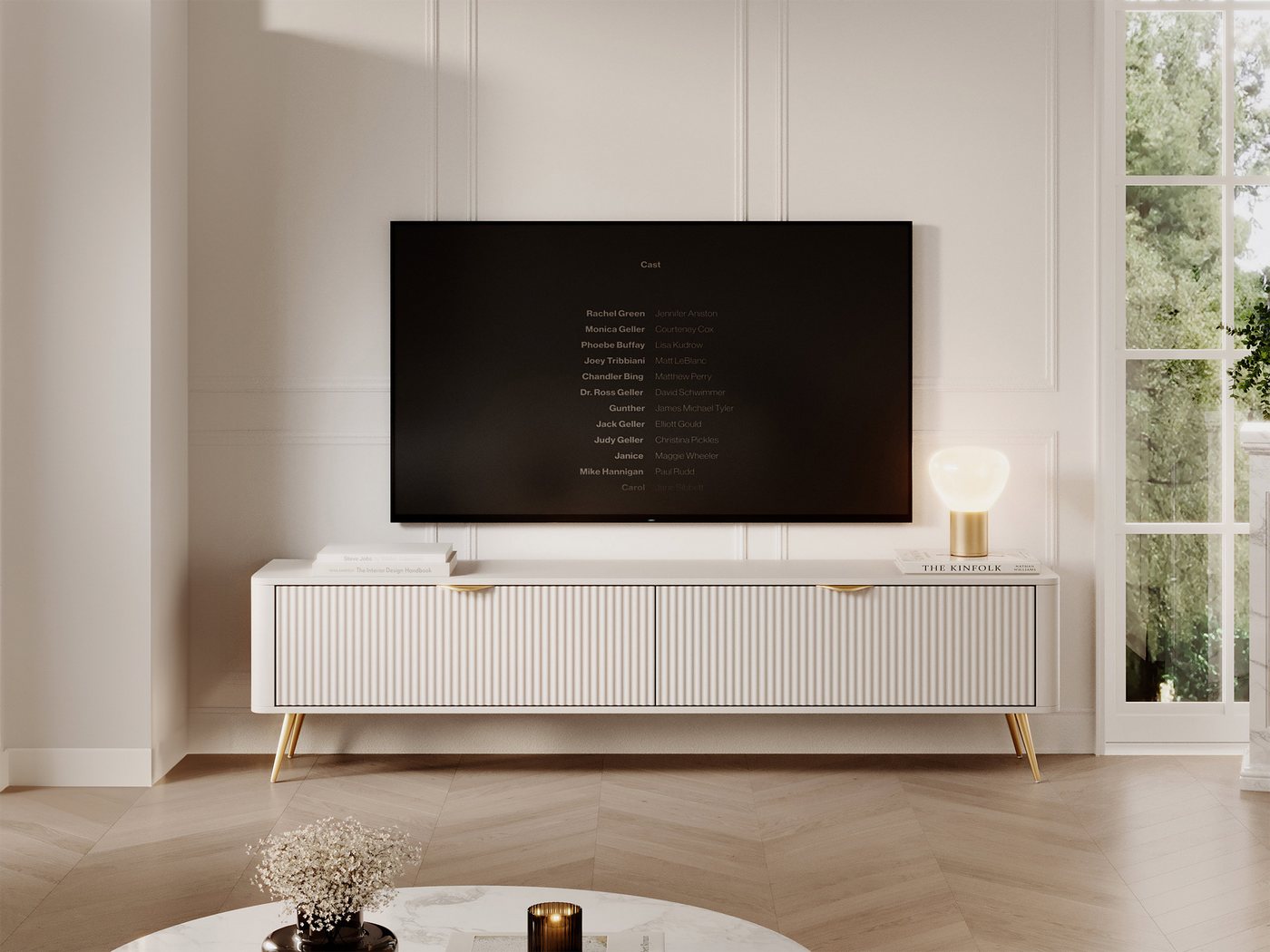 MIRJAN24 TV-Schrank Lante 200 2D (mit zwei Klappen) Metallfüße und Aluminiu günstig online kaufen