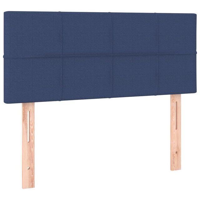 vidaXL Bett, Kopfteil Blau 80x5x78/88 cm Stoff günstig online kaufen