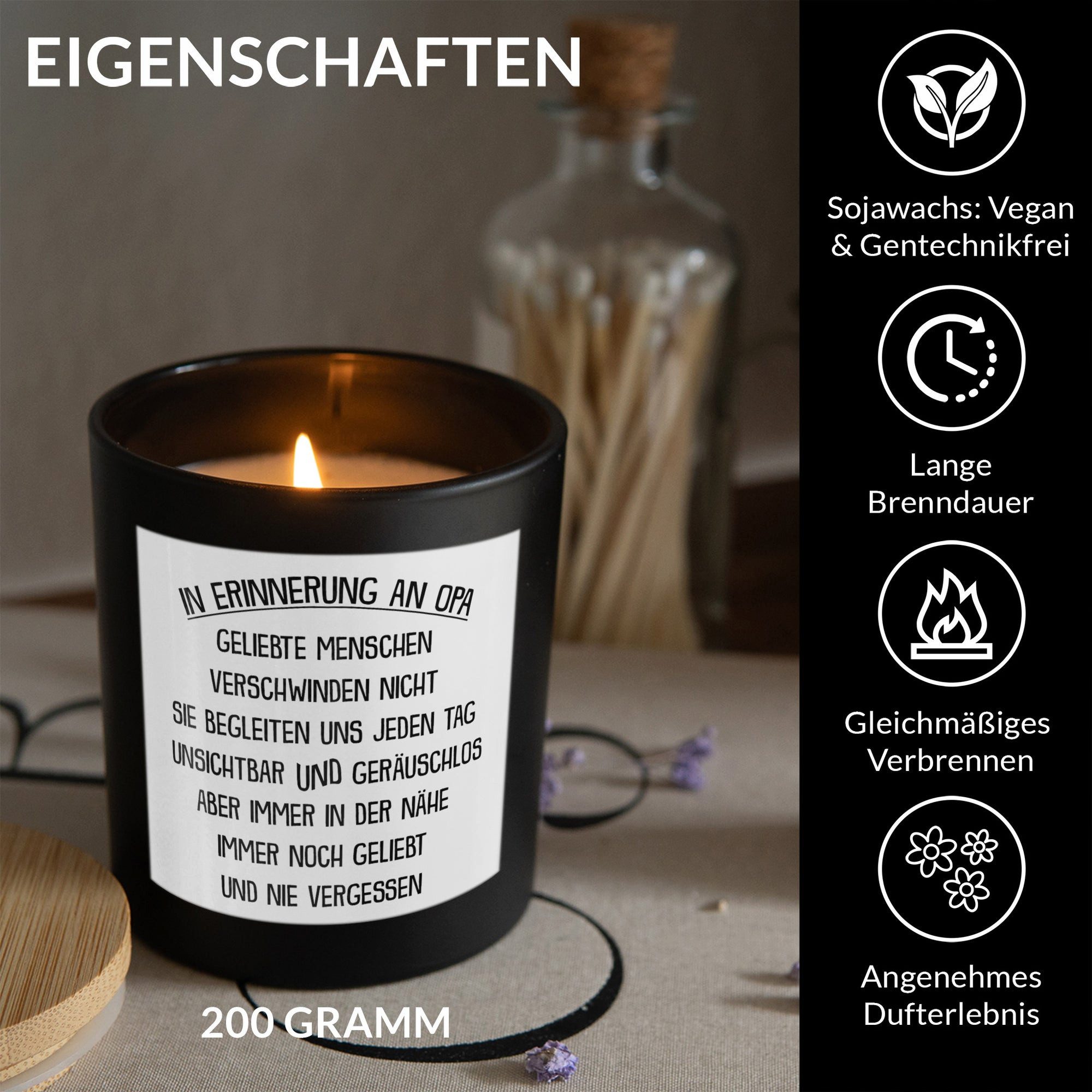 22Feels Duftkerze Deko In Erinnerung Opa günstig online kaufen