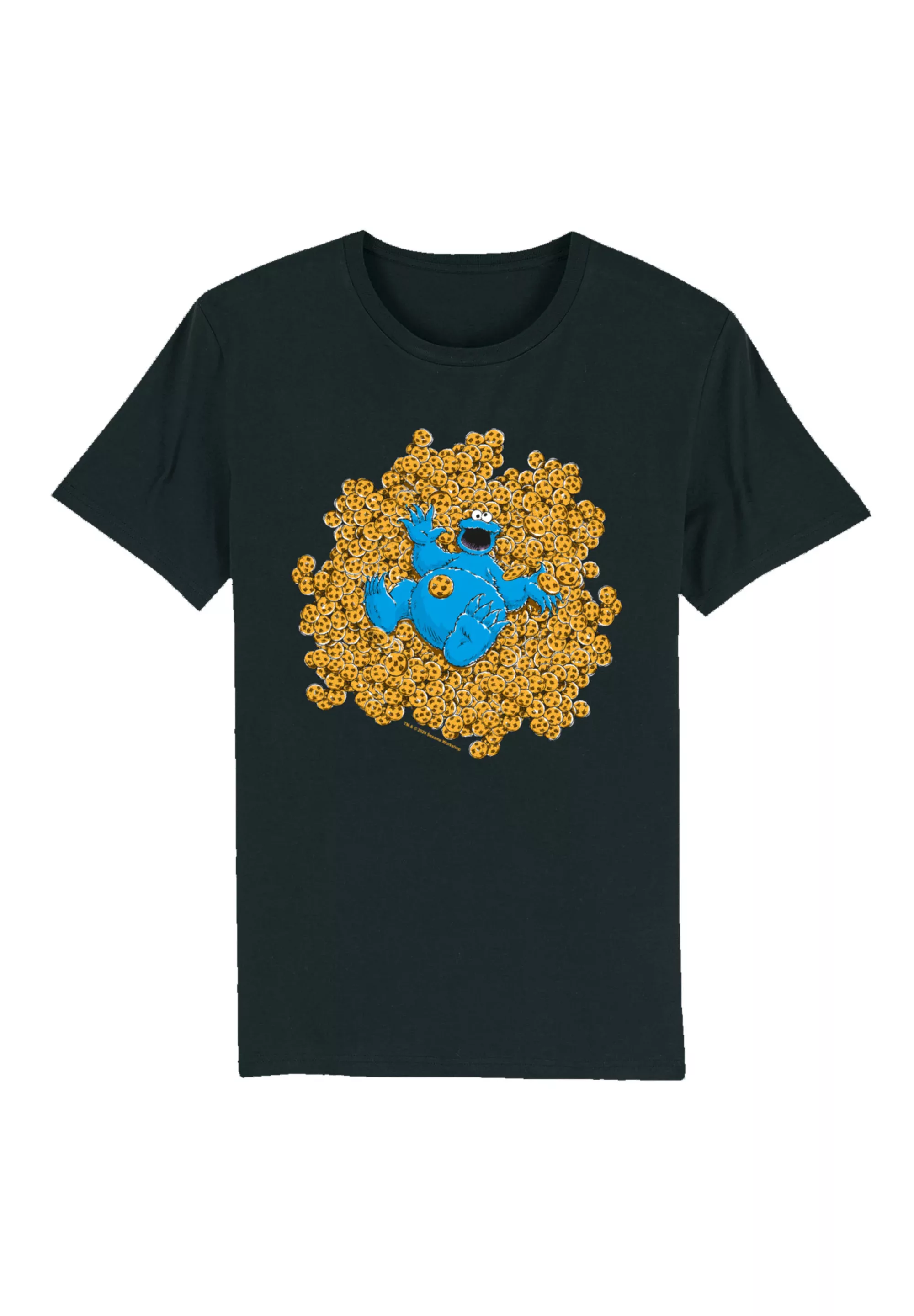 F4NT4STIC T-Shirt "Sesamstraße Cookie Monster Coockie Bad", Premium Qualitä günstig online kaufen