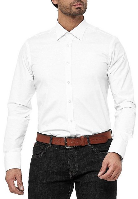 RedBridge Businesshemd Premium Hemd Regular Modern Fit Langarm Weiß S günstig online kaufen