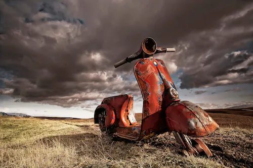 Papermoon Fototapete »Photo-Art TORSTEINN H INGIBERGSSON, VESPA« günstig online kaufen