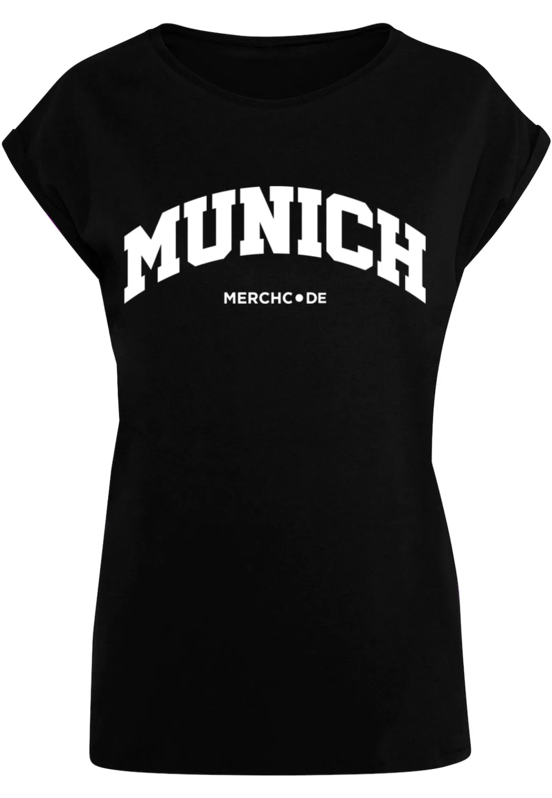 Merchcode T-Shirt "Merchcode Damen Ladies Munich Wording - T-Shirt" günstig online kaufen