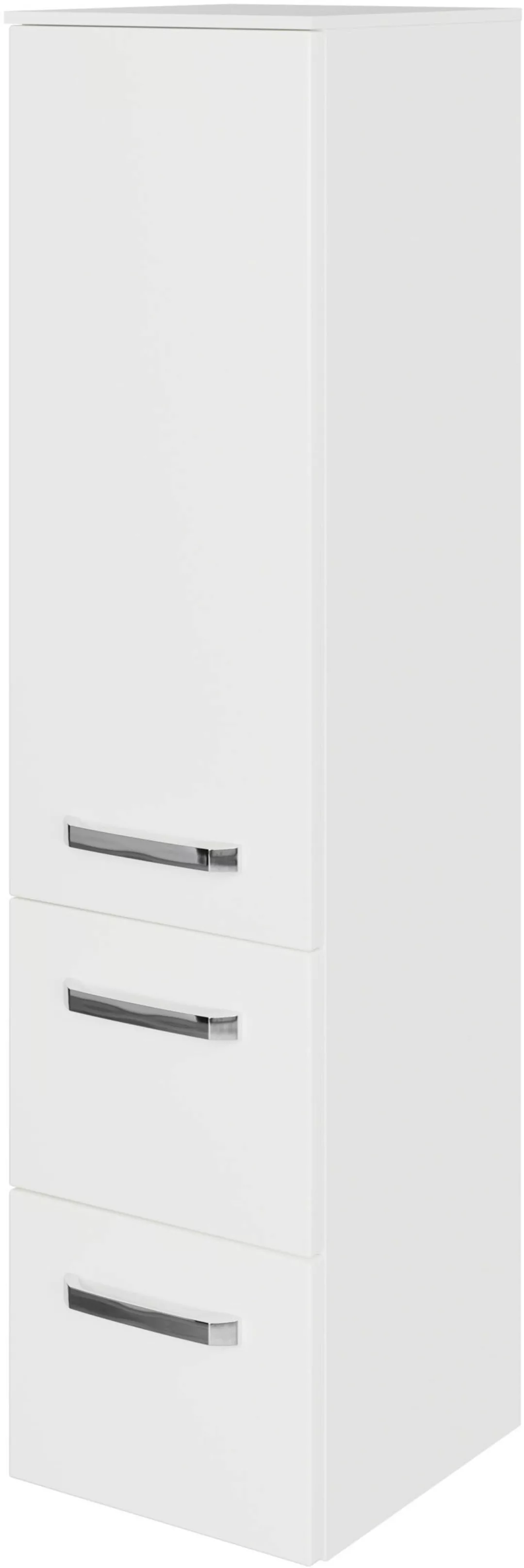 Saphir Midischrank "Serie 4010 Badschrank 30cm breit, 1 Tür, 2 Schubladen, günstig online kaufen