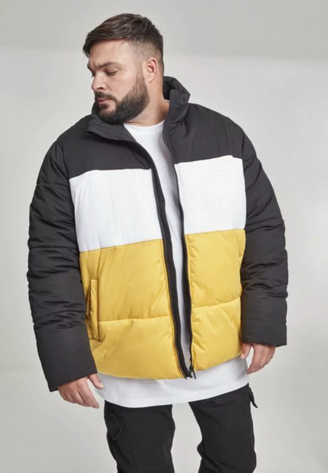 URBAN CLASSICS Winterjacke Urban Classics Herren 3-Tone Boxy Puffer Jacket günstig online kaufen