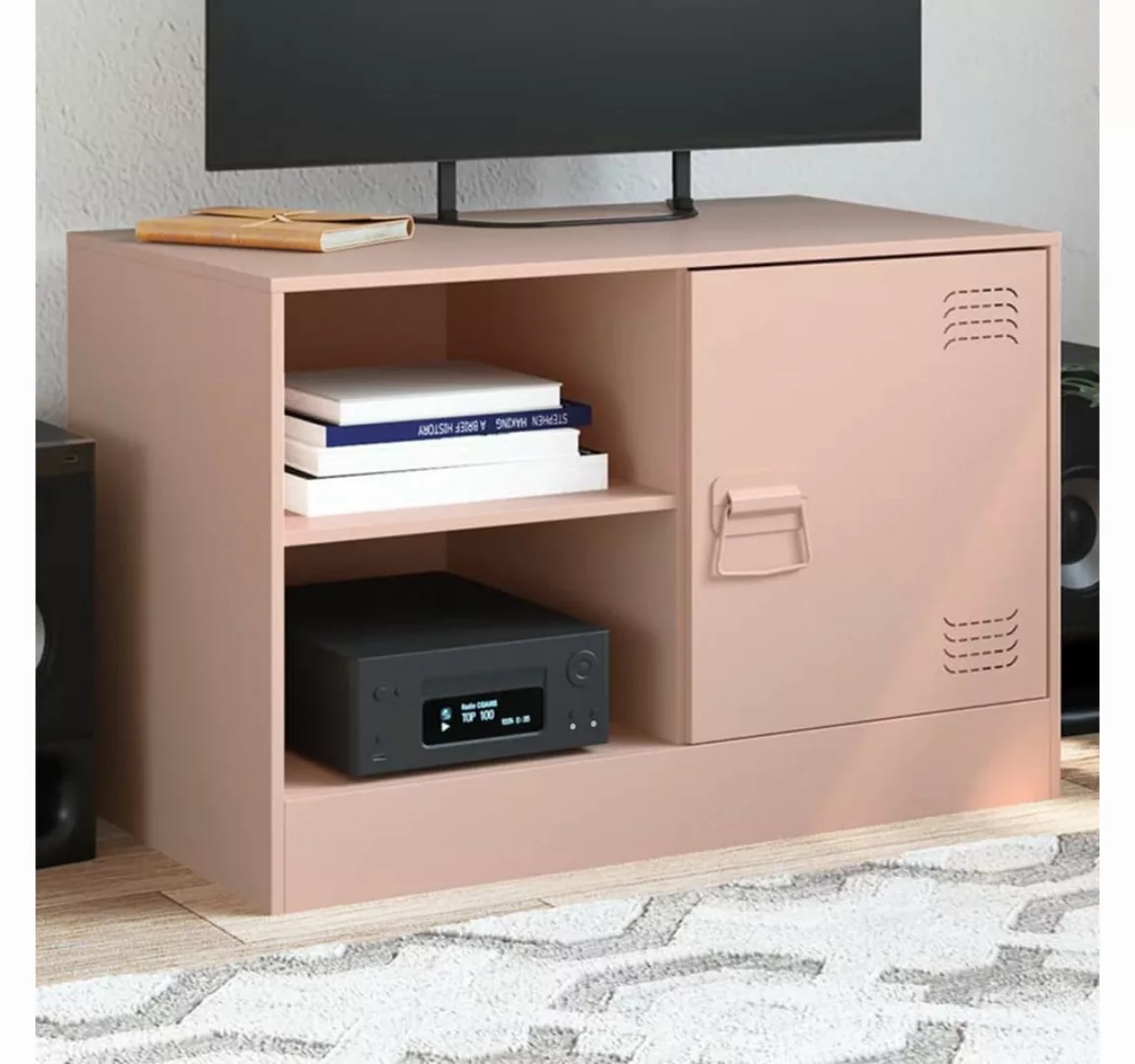 vidaXL Schrankmodule TV-Schrank Rosa 67x39x44 cm Stahl günstig online kaufen