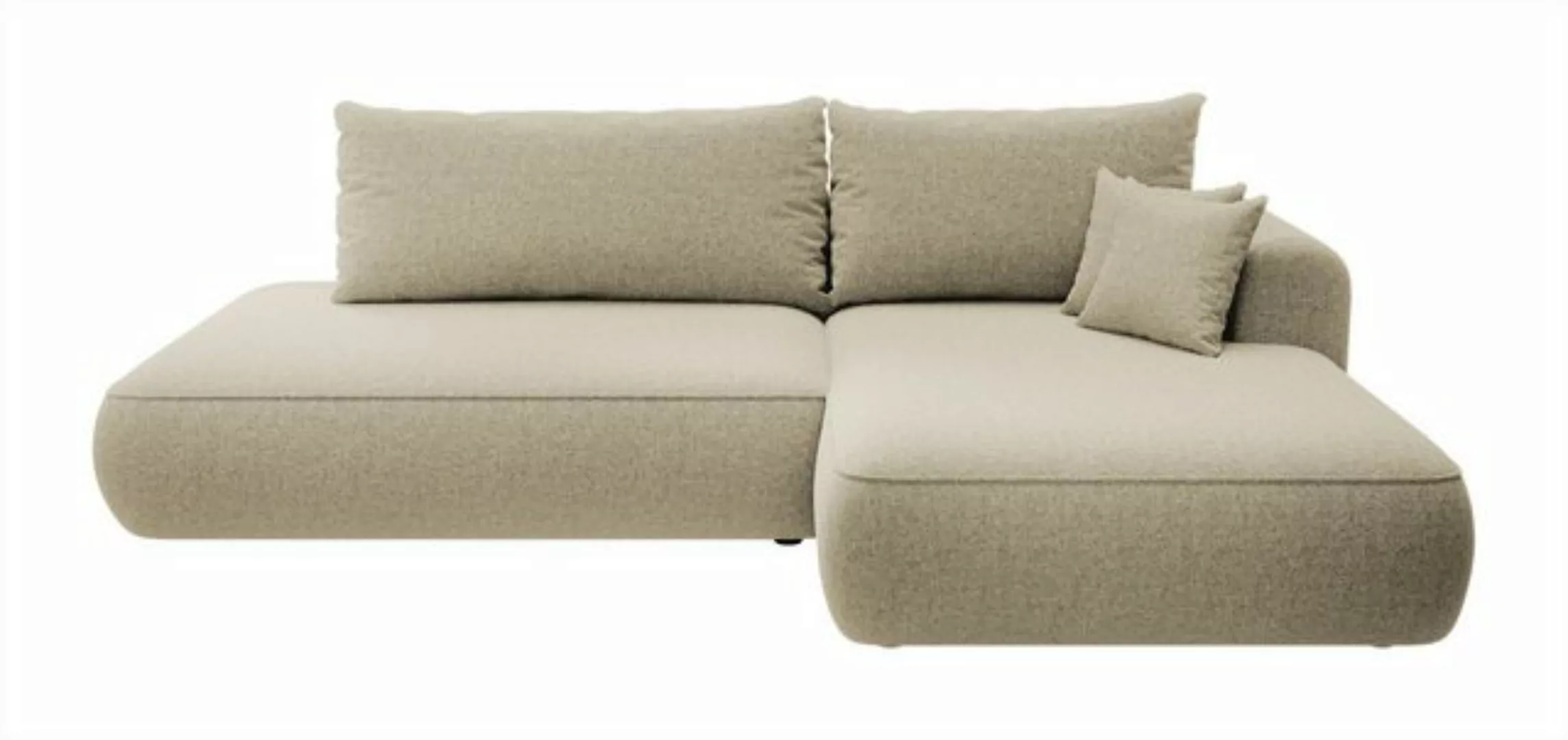 DB-Möbel Ecksofa "Fagio" mit Schlaffunktion, two types of fabric :Magic Vel günstig online kaufen