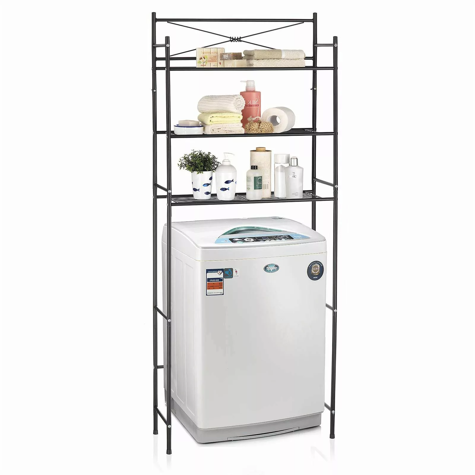 CARO-Möbel Standregal MARSA, Toilettenregal Waschmaschinenregal Badezimmer günstig online kaufen