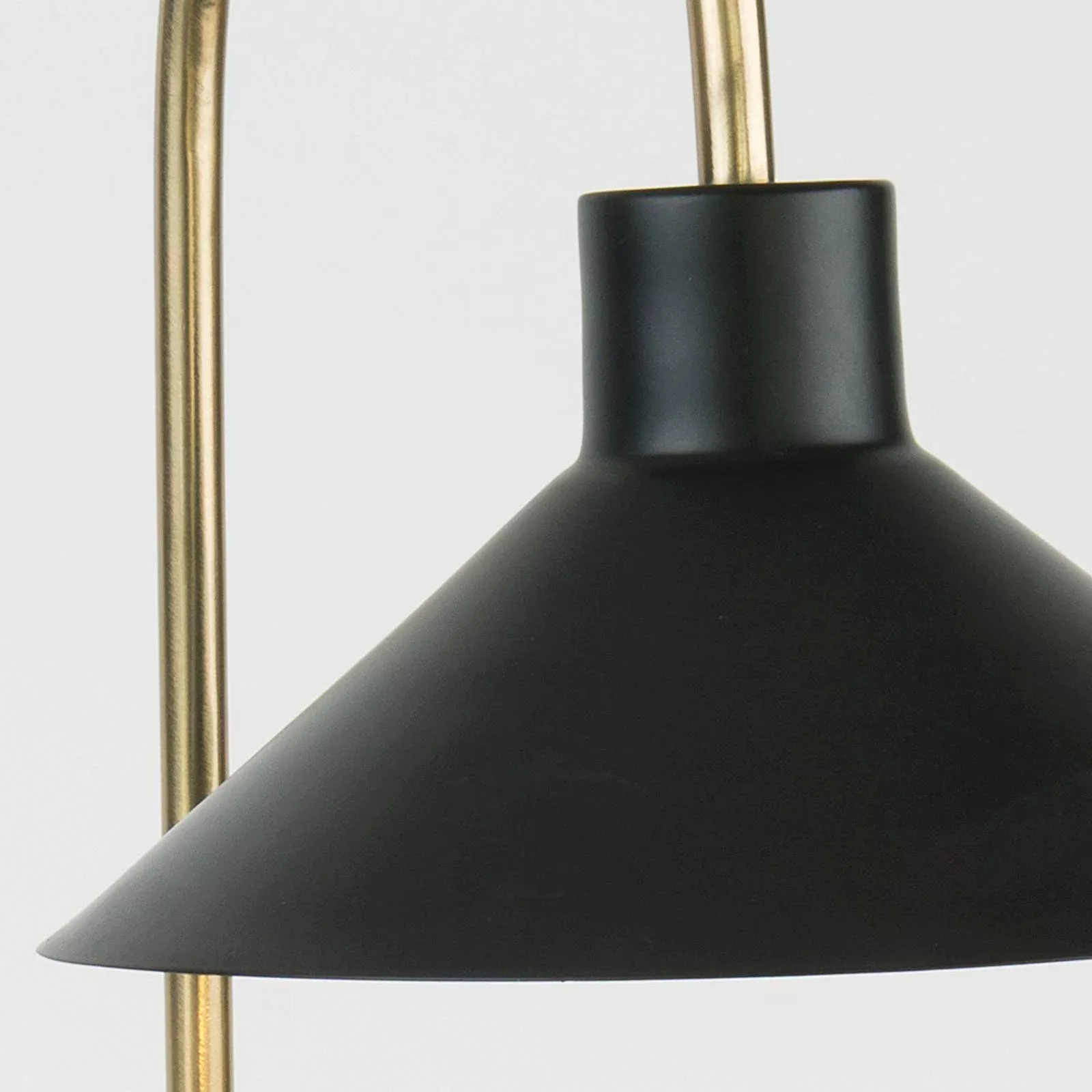 Tischleuchte Oktavia, schwarz/goldfarben, Höhe 58 cm, Marmor günstig online kaufen