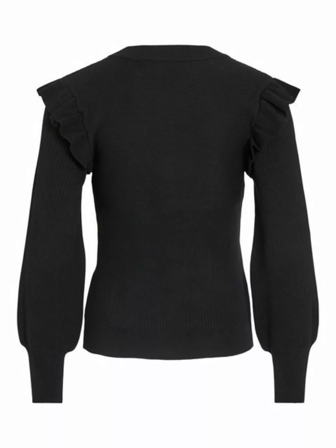 Vila Strickpullover (1-tlg) Volant günstig online kaufen