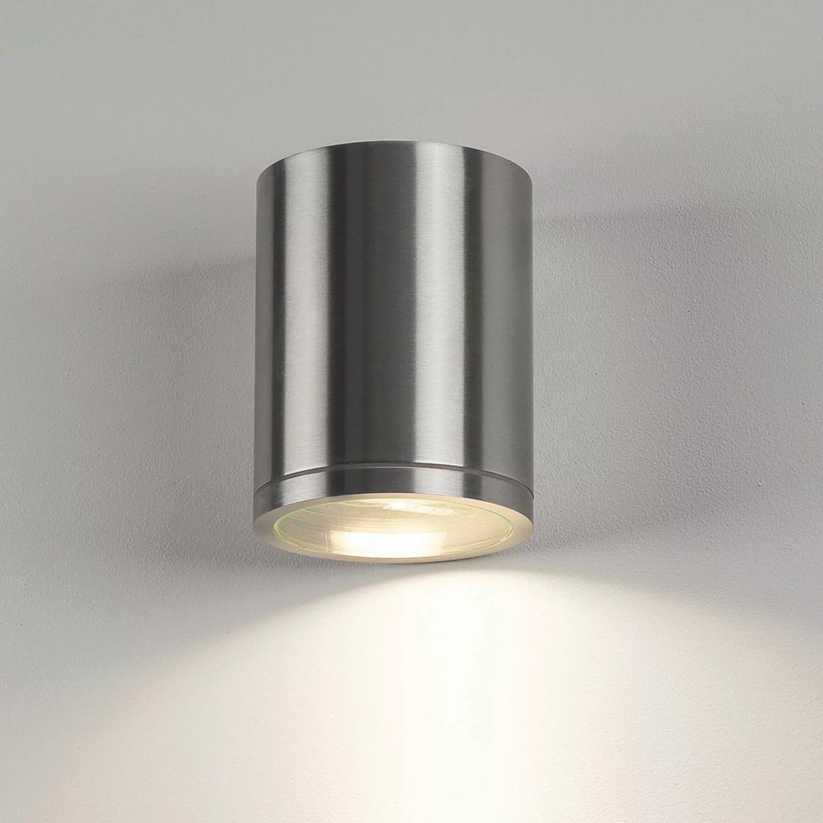 SLV Außenwandlampe Rox, alu gebürstet, Aluminium, Ø 12,5 cm günstig online kaufen