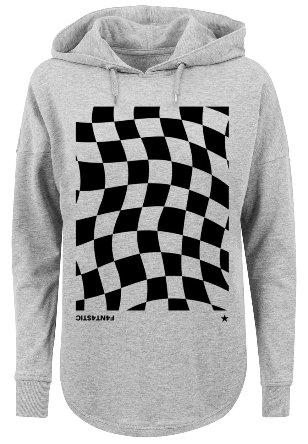 F4NT4STIC Kapuzenpullover "Wavy Schach Muster", Print günstig online kaufen