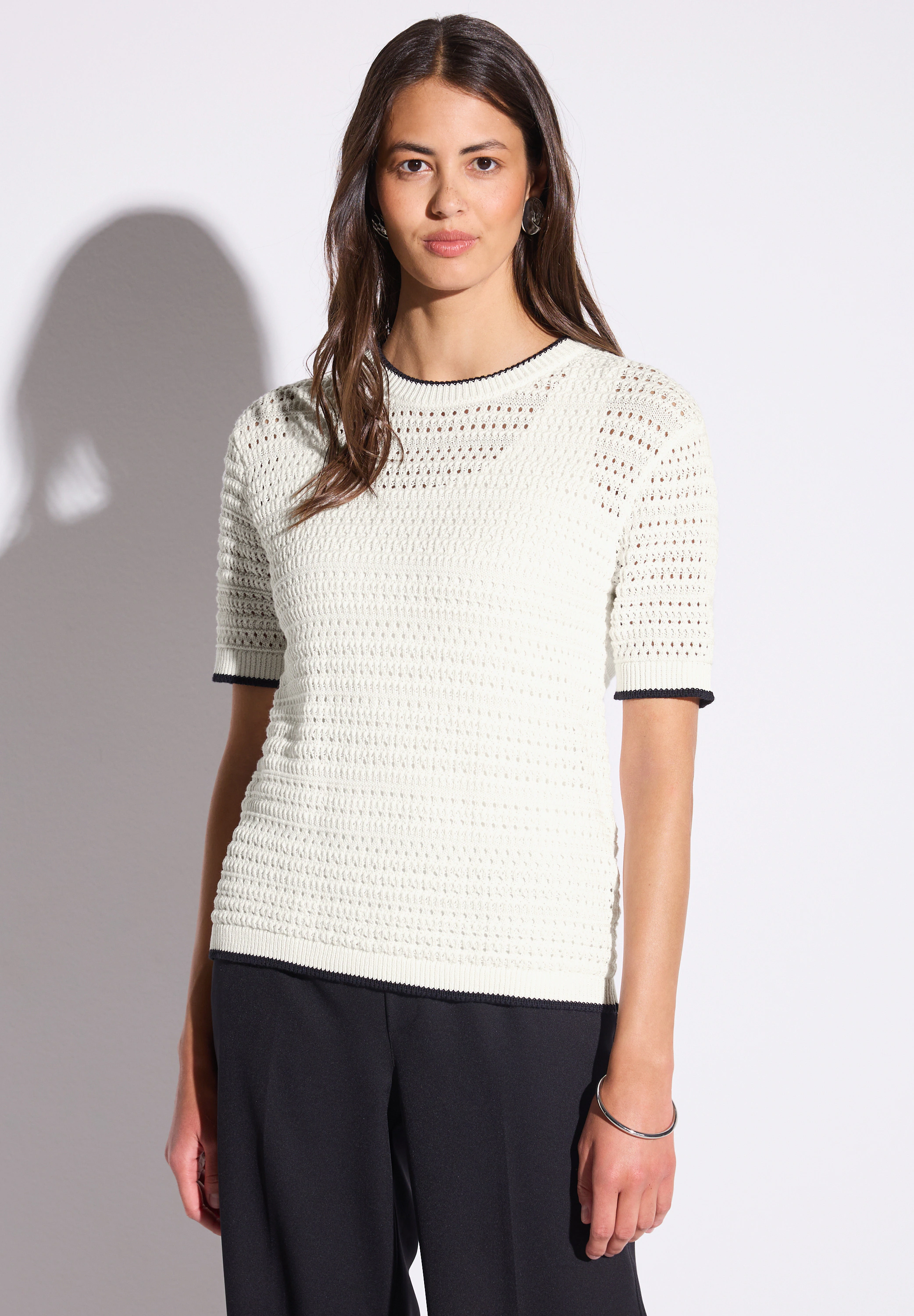 STREET ONE Strickpullover, aus reiner Baumwolle günstig online kaufen