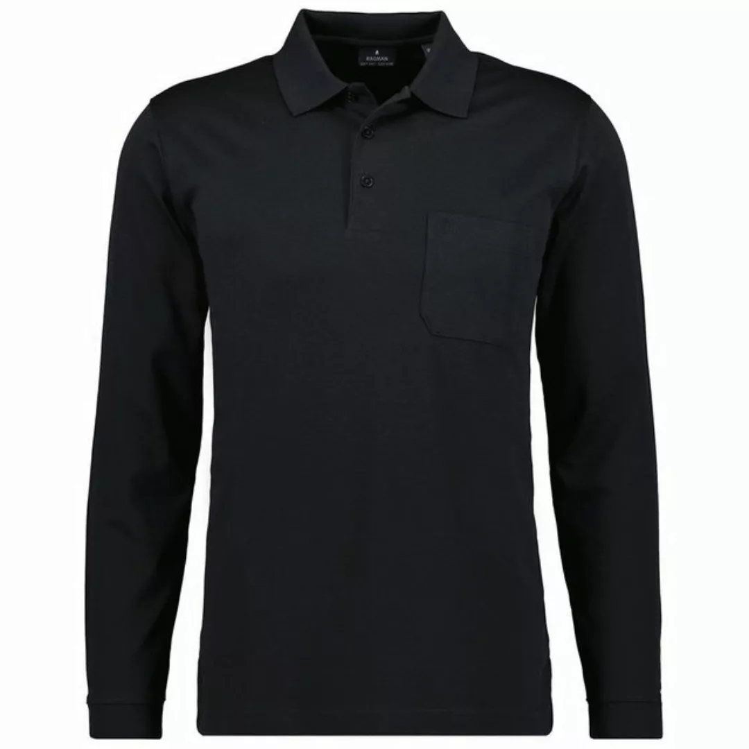 RAGMAN Pflegeleichtes Poloshirt "Soft Knit", langarm günstig online kaufen