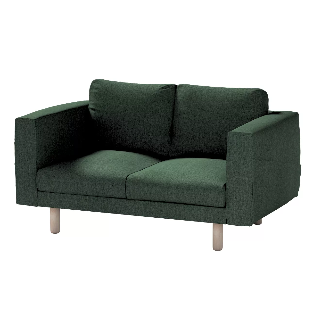 Bezug für Norsborg 2-Sitzer Sofa, dunkelgrün, Norsborg 2-Sitzer Sofabezug, günstig online kaufen