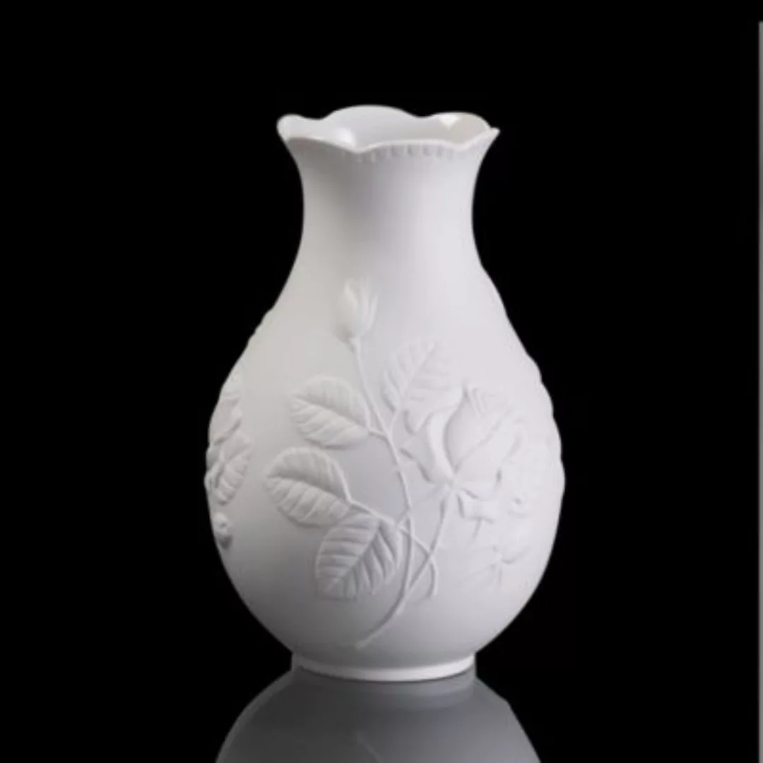 Vase Rosengarten weiß günstig online kaufen