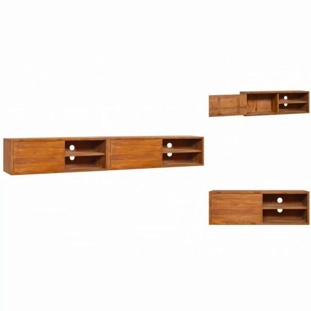 Wand-tv-schrank 180x30x30 Cm Teak Massivholz günstig online kaufen