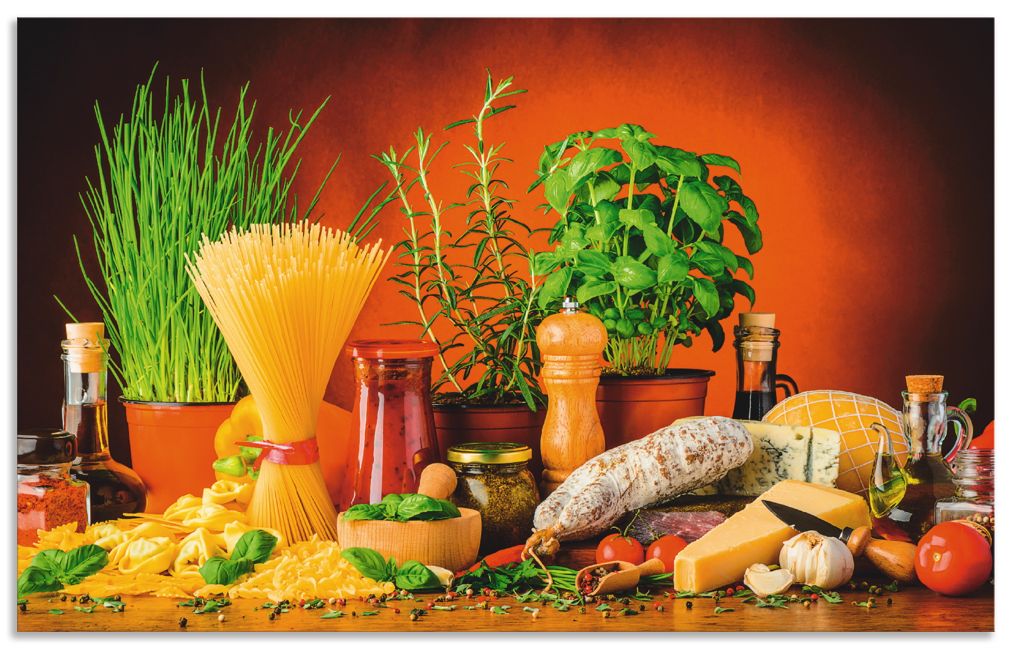 Artland Küchenrückwand "Mediterranes und italienisches Essen", (1 tlg.), Al günstig online kaufen