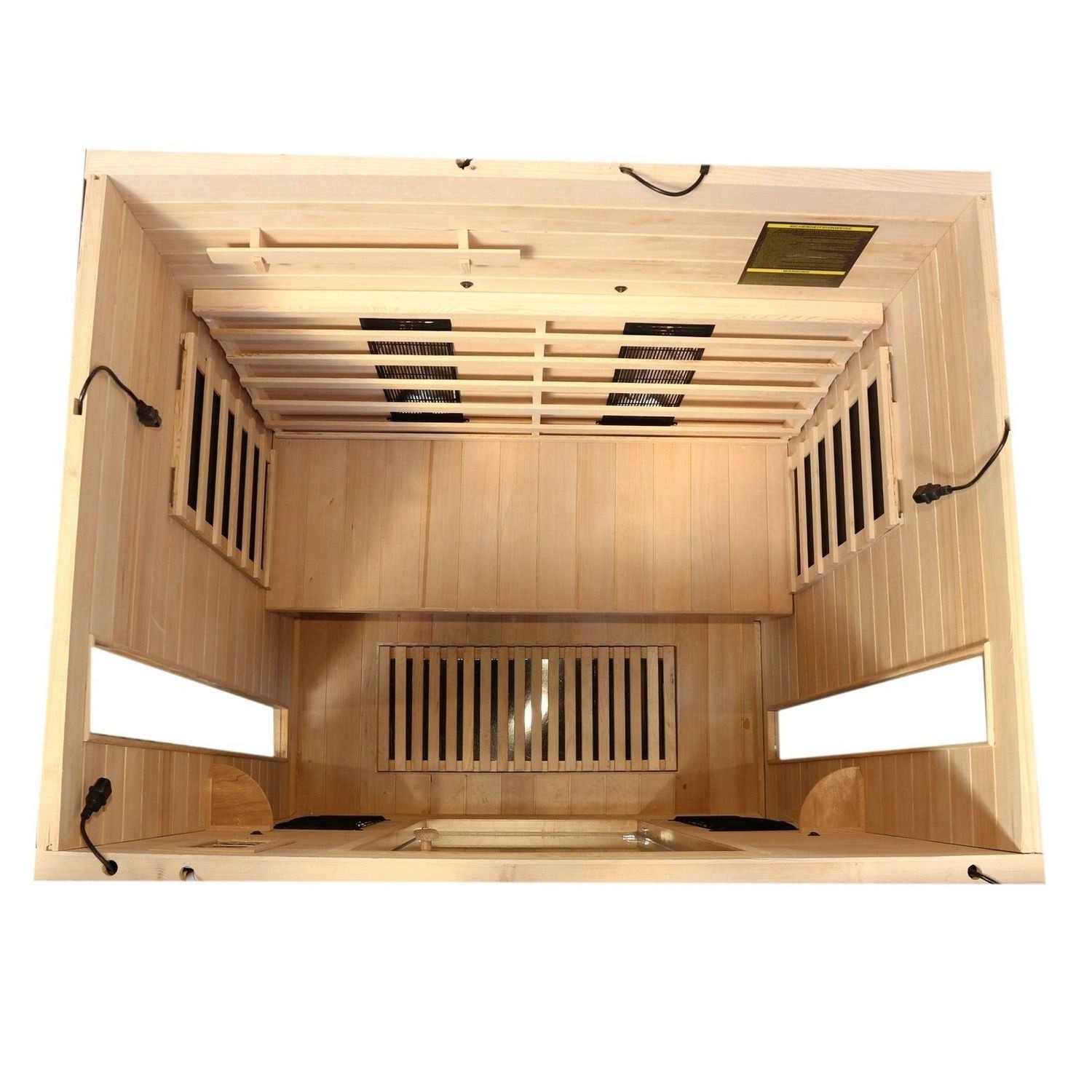 Dewello Infrarotkabine Sauna Pierson 135cm x 105cm 2 Personen Vollspektrum günstig online kaufen