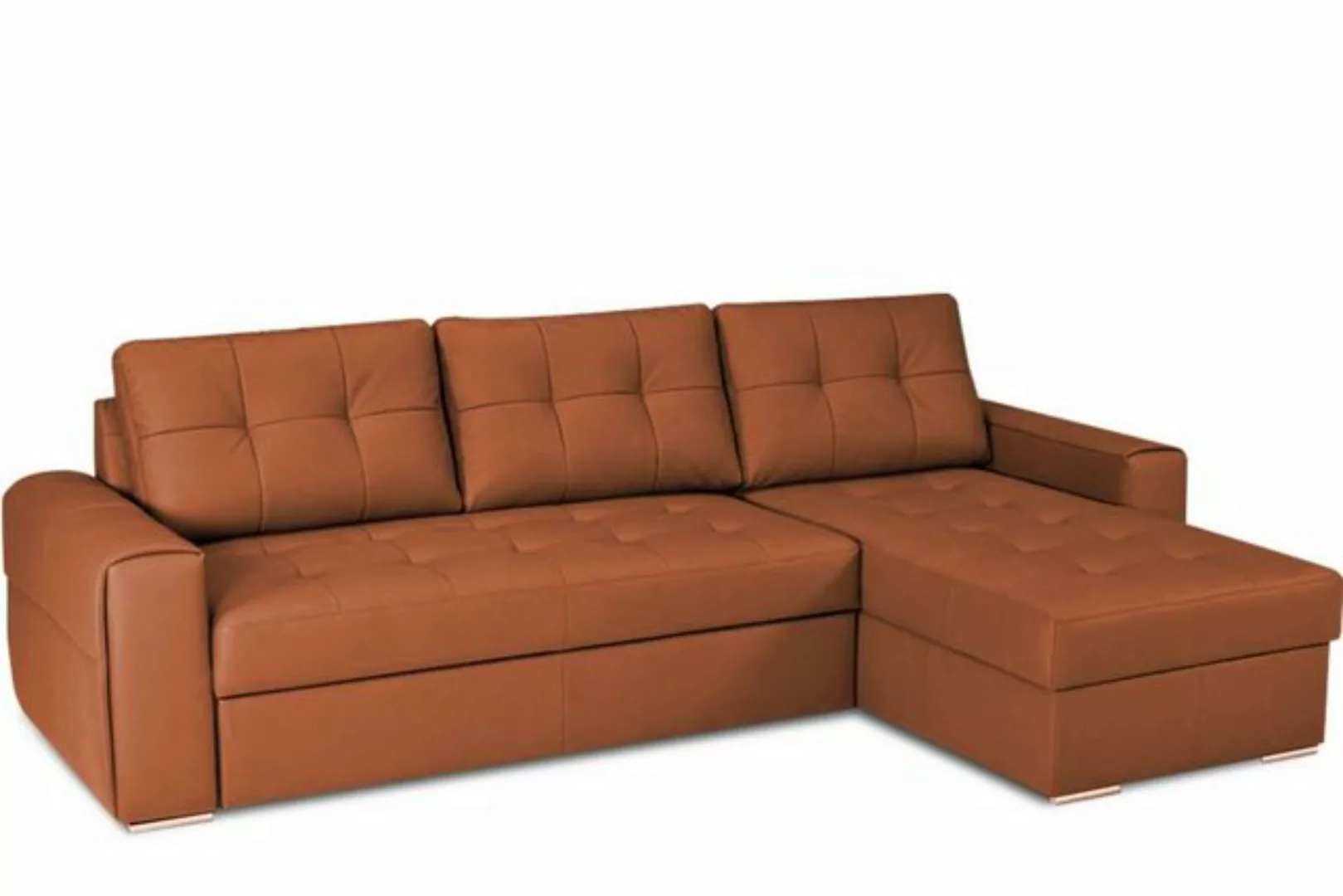 KONSIMO Ecksofa NEVIS Ledersofa 4 Personen, Bett-Funktion, universal, geste günstig online kaufen