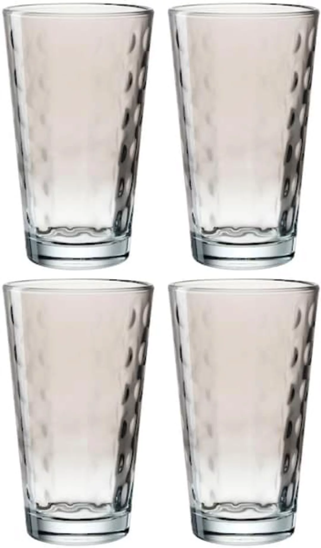 LEONARDO Gläser-Set »OPTIC«, (Set, 4 tlg.), 540 ml, 4-teilig günstig online kaufen