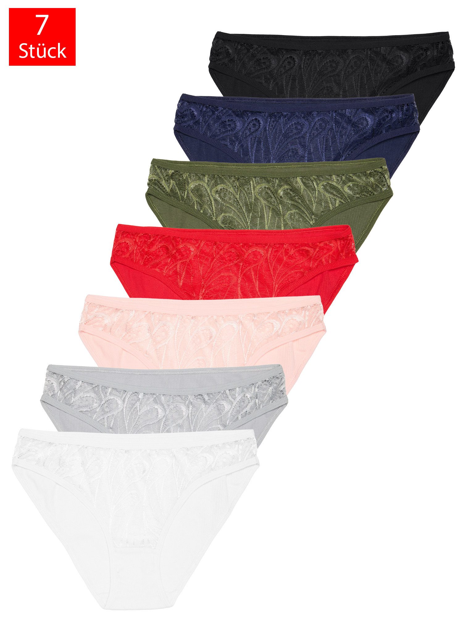 Tazzio Bikinislip 7er-Pack Damen Bikini Slip günstig online kaufen