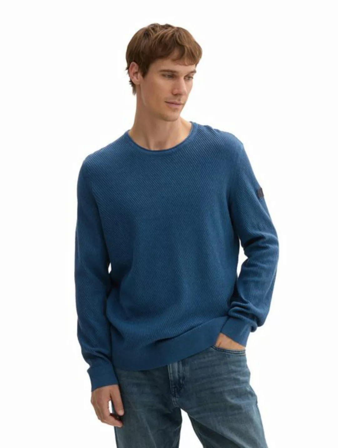 TOM TAILOR Strickpullover, mit Rundhalsausschnitt günstig online kaufen