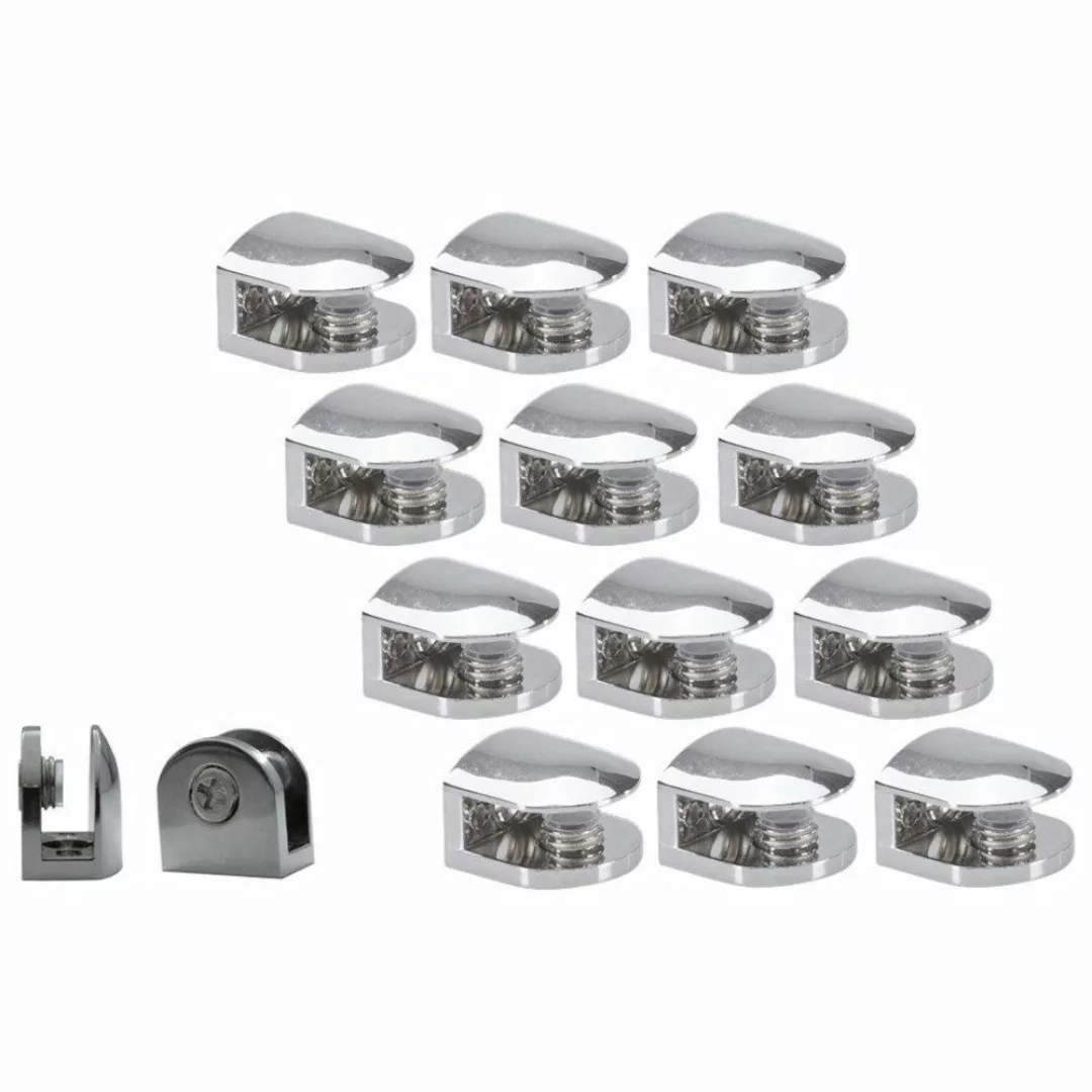 HOOZ Wandregalhalter 12er Set Regalhalter Chrom günstig online kaufen
