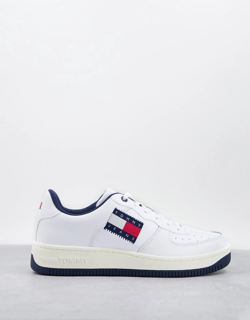 Tommy Jeans – Basket – Sneaker in Weiß mit Cupsole-Sohle günstig online kaufen