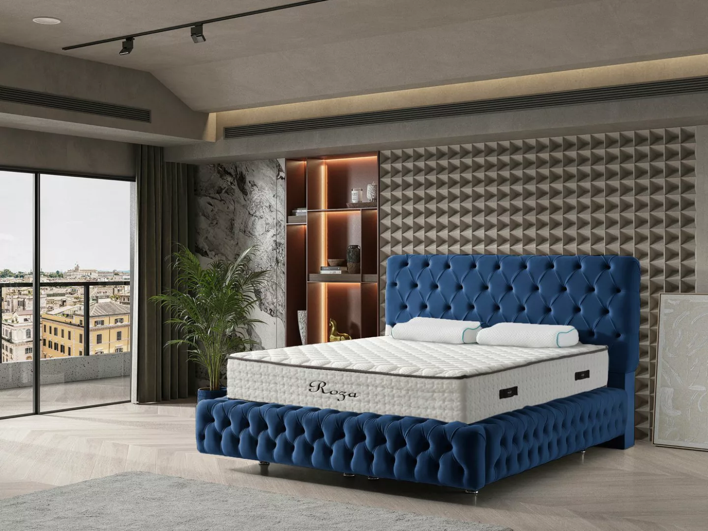 Sitheim-Europe Boxspringbett Design CHESTER Bett inkl Matratze günstig online kaufen