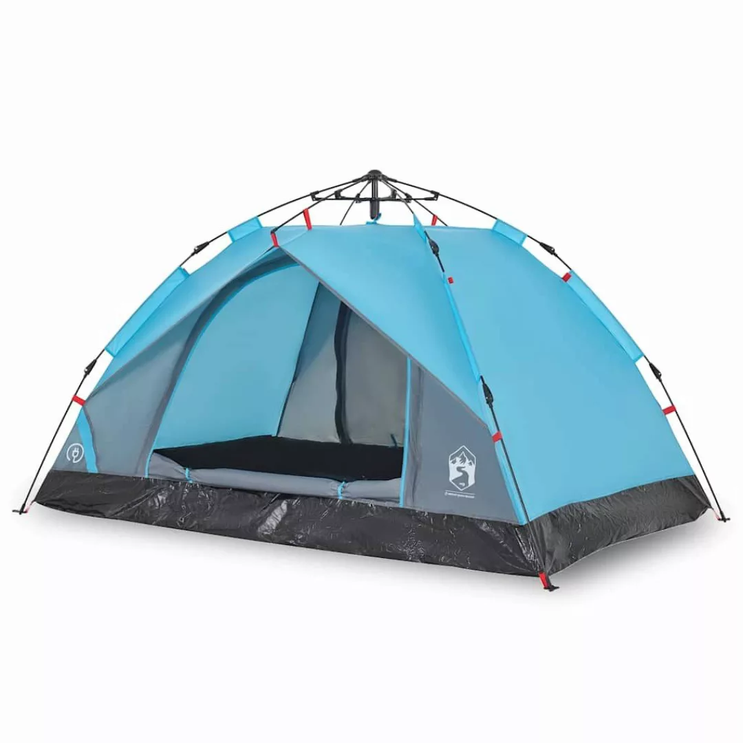vidaXL Kuppelzelt Kuppel-Campingzelt 2 Personen Blau günstig online kaufen