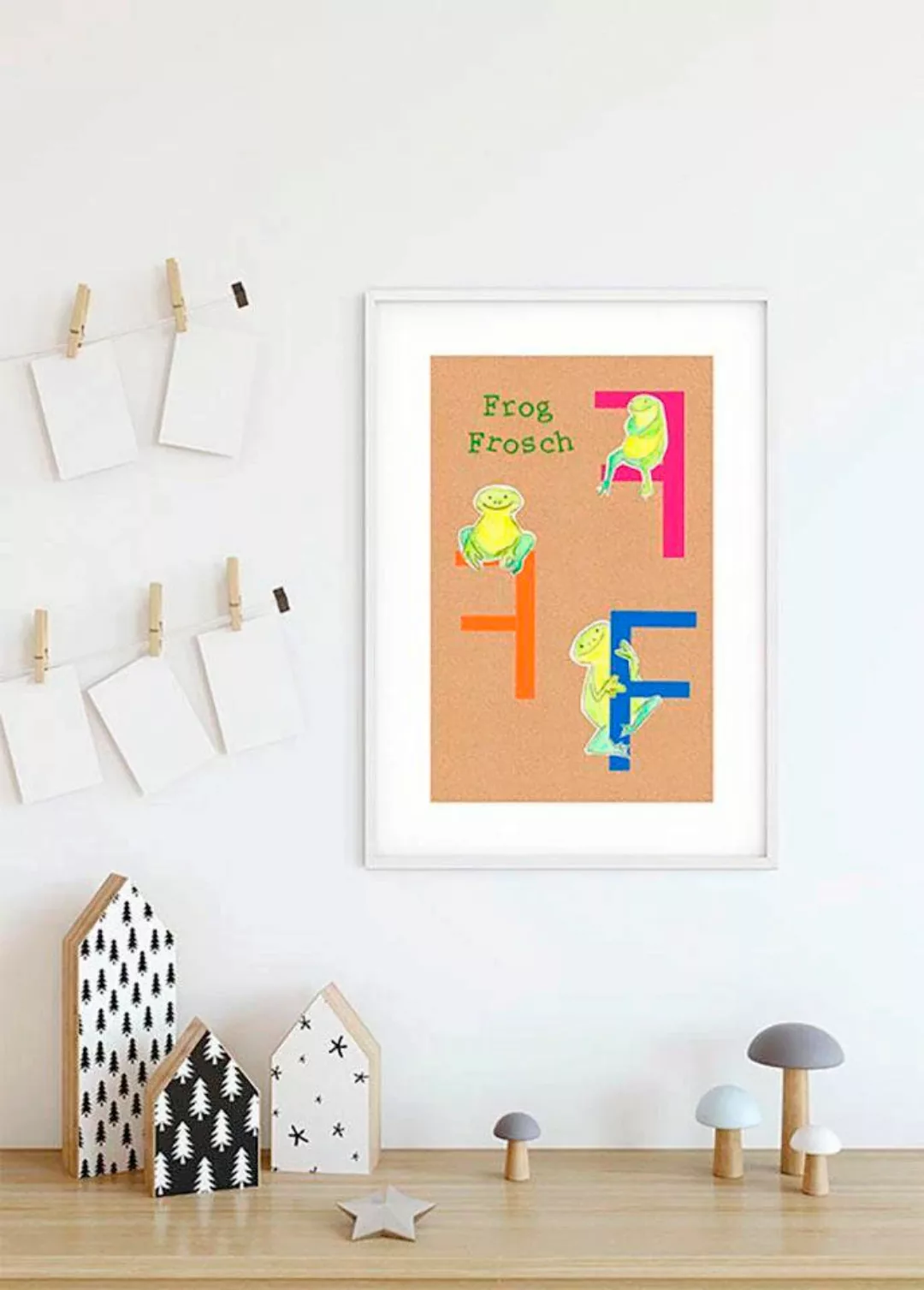 Komar Poster "ABC Animal F", Buchstaben, (1 St.), Kinderzimmer, Schlafzimme günstig online kaufen