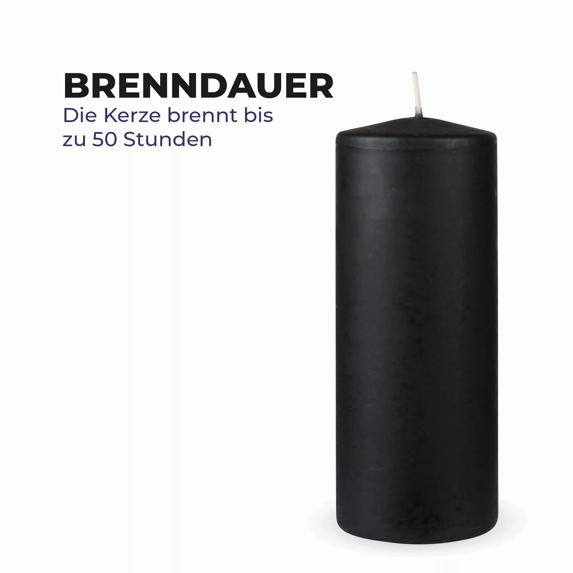 HS Candle Stumpenkerze Säulenkerze Ø7cm (4-tlg), günstig online kaufen